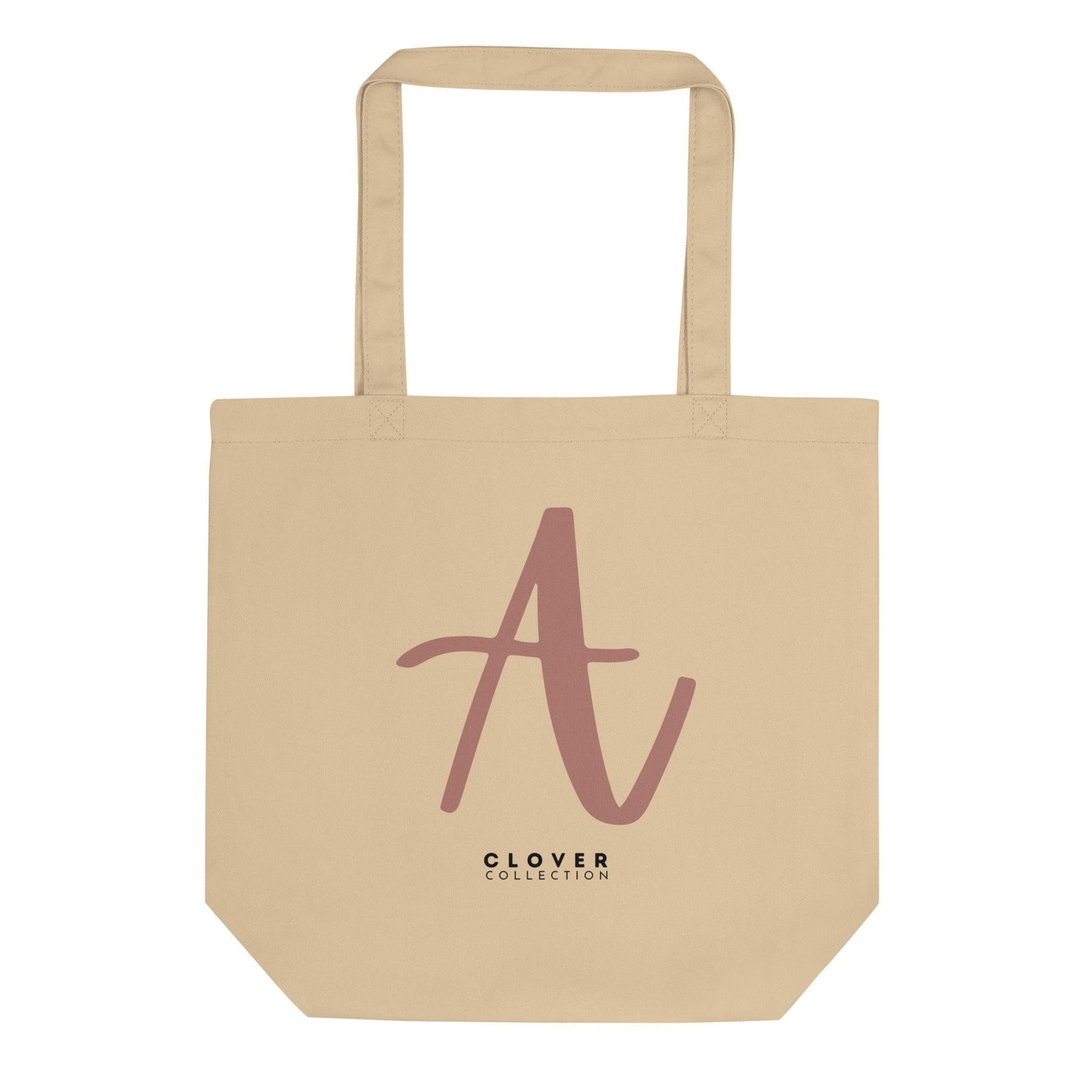 Initial “A” Eco Tote Bag - Clover Collection Shop