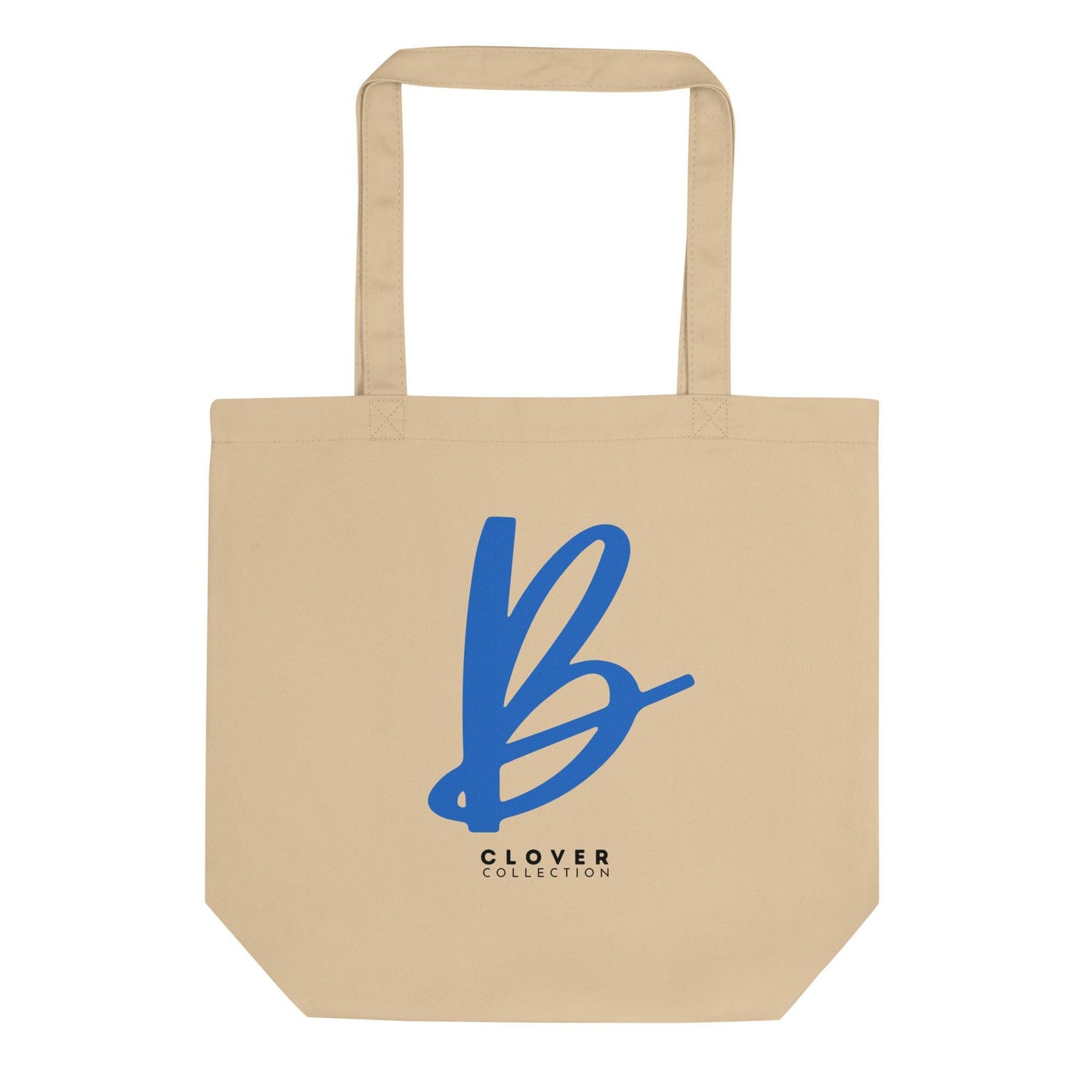 Initial “B” Eco Tote Bag - Clover Collection Shop