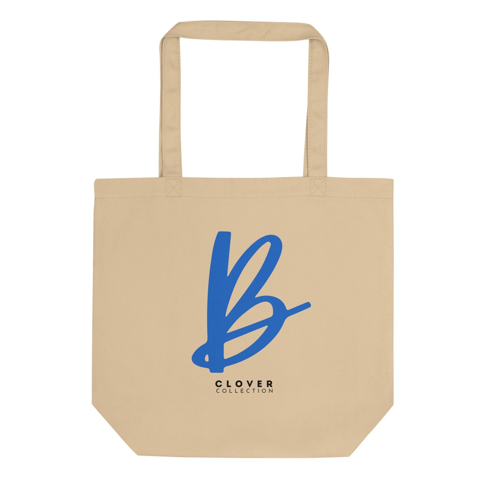 Initial “B” Eco Tote Bag - Clover Collection Shop