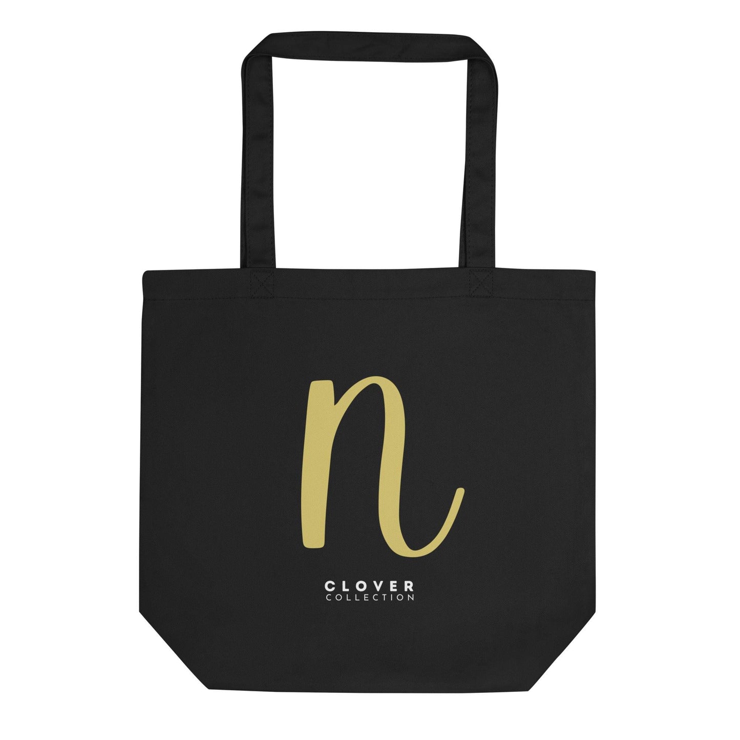 Initial “N” Eco Tote Bag - Clover Collection Shop