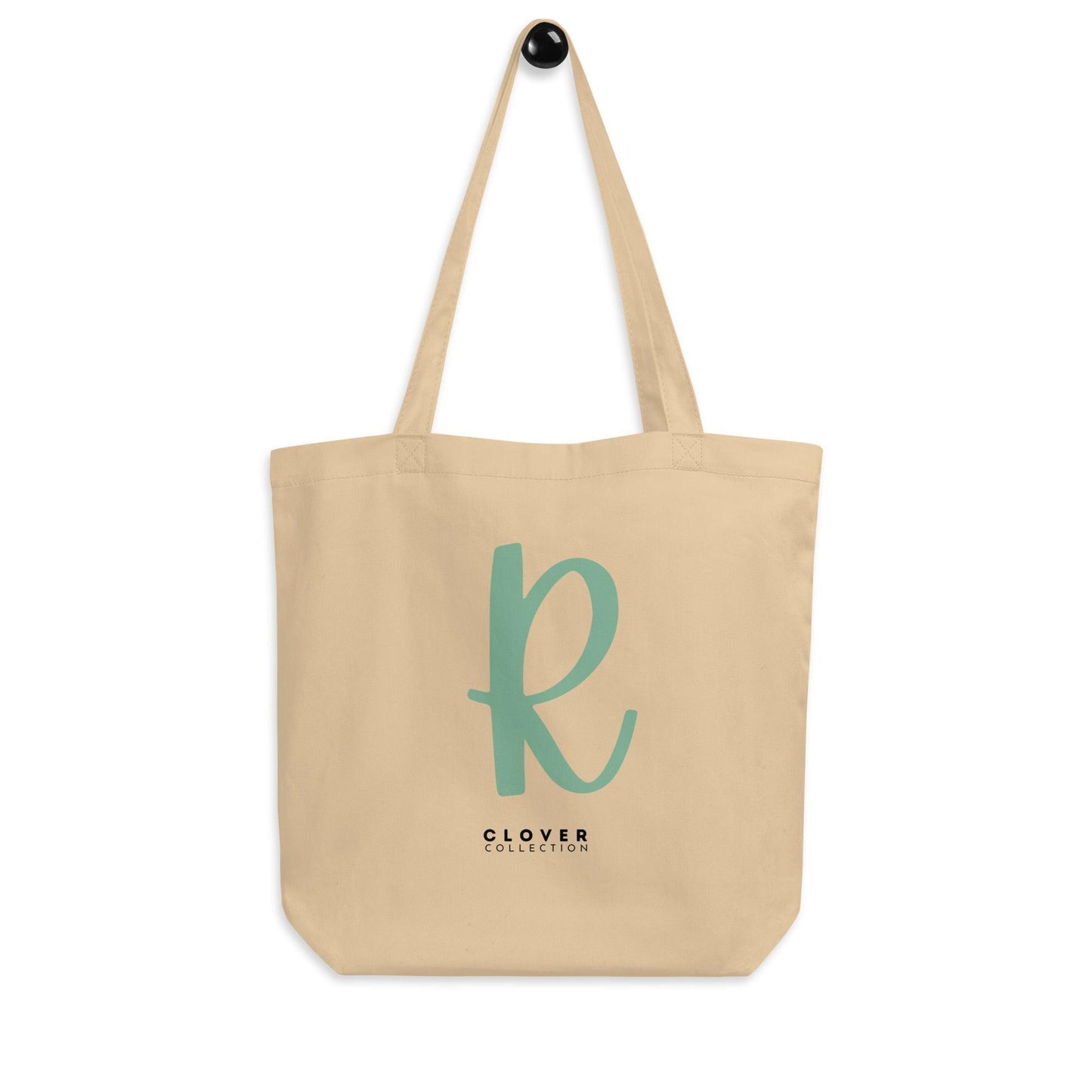 Initial “R” Eco Tote Bag - Clover Collection Shop