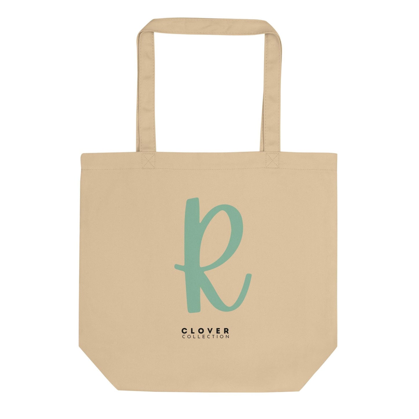 Initial “R” Eco Tote Bag - Clover Collection Shop