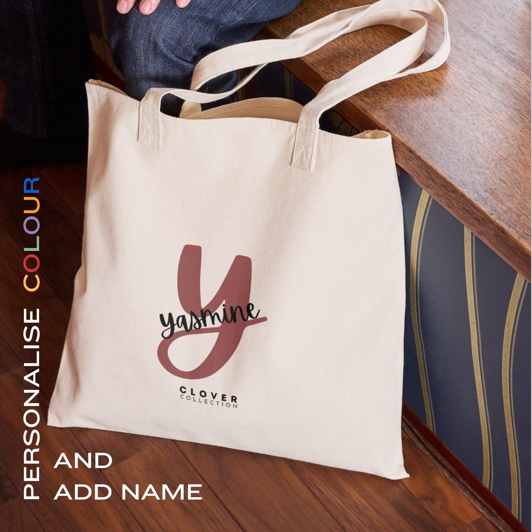 Initial “Y” Eco Tote Bag - Clover Collection Shop