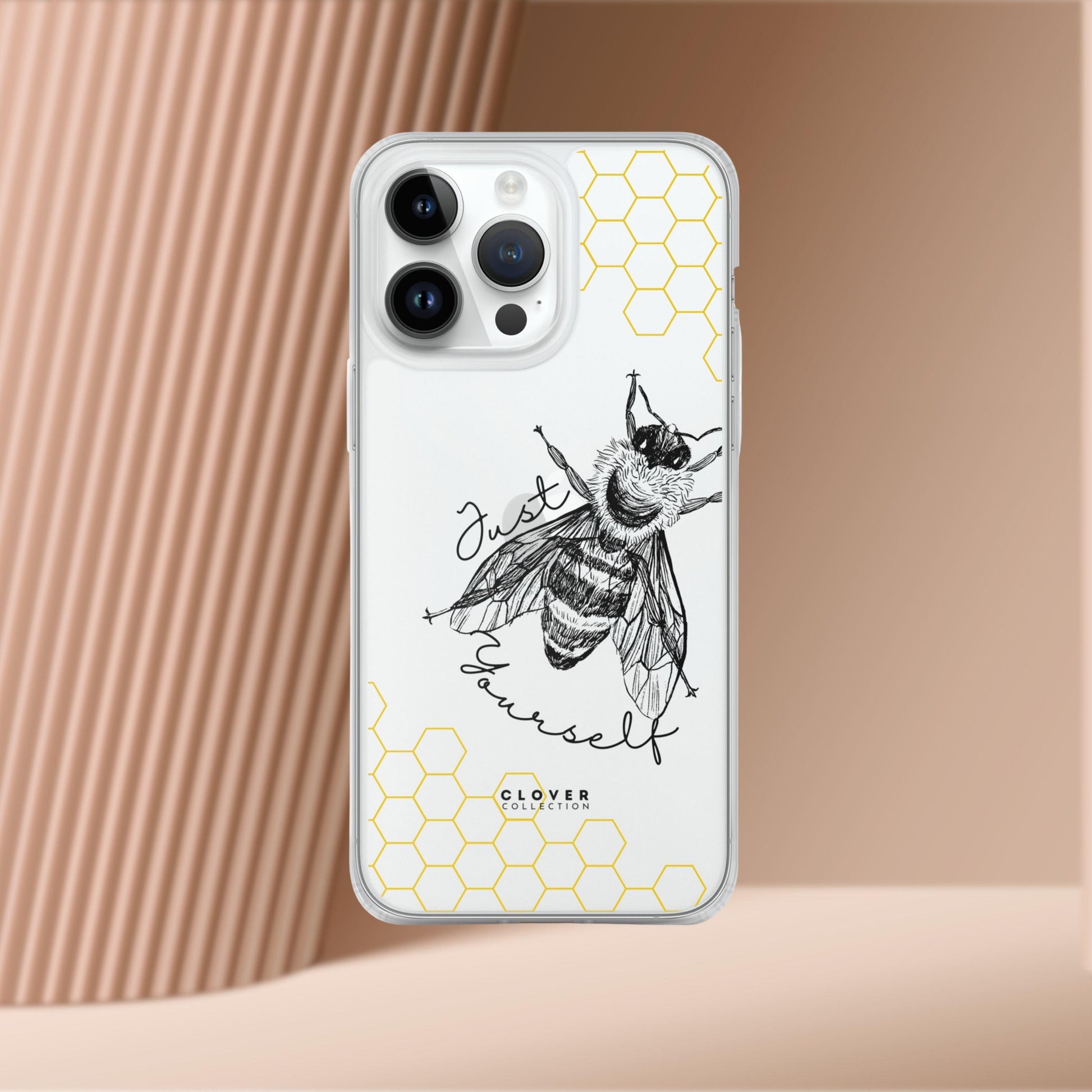 Just Bee Yourself Clear Case for iPhone - Clover Collection Shop