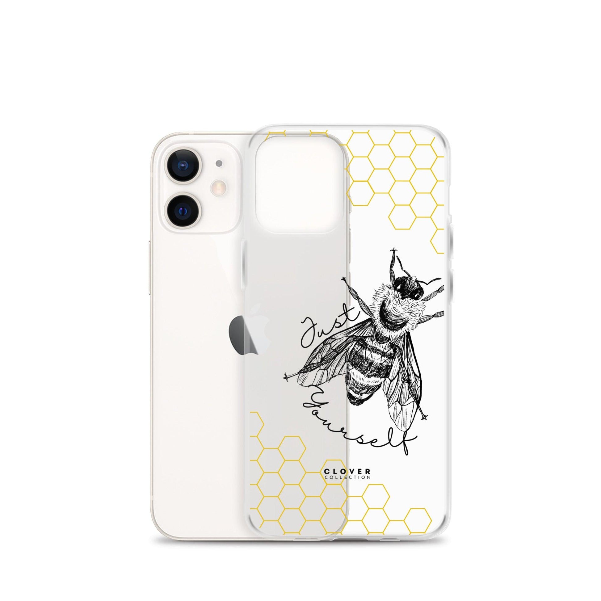 Just Bee Yourself Clear Case for iPhone - Clover Collection Shop