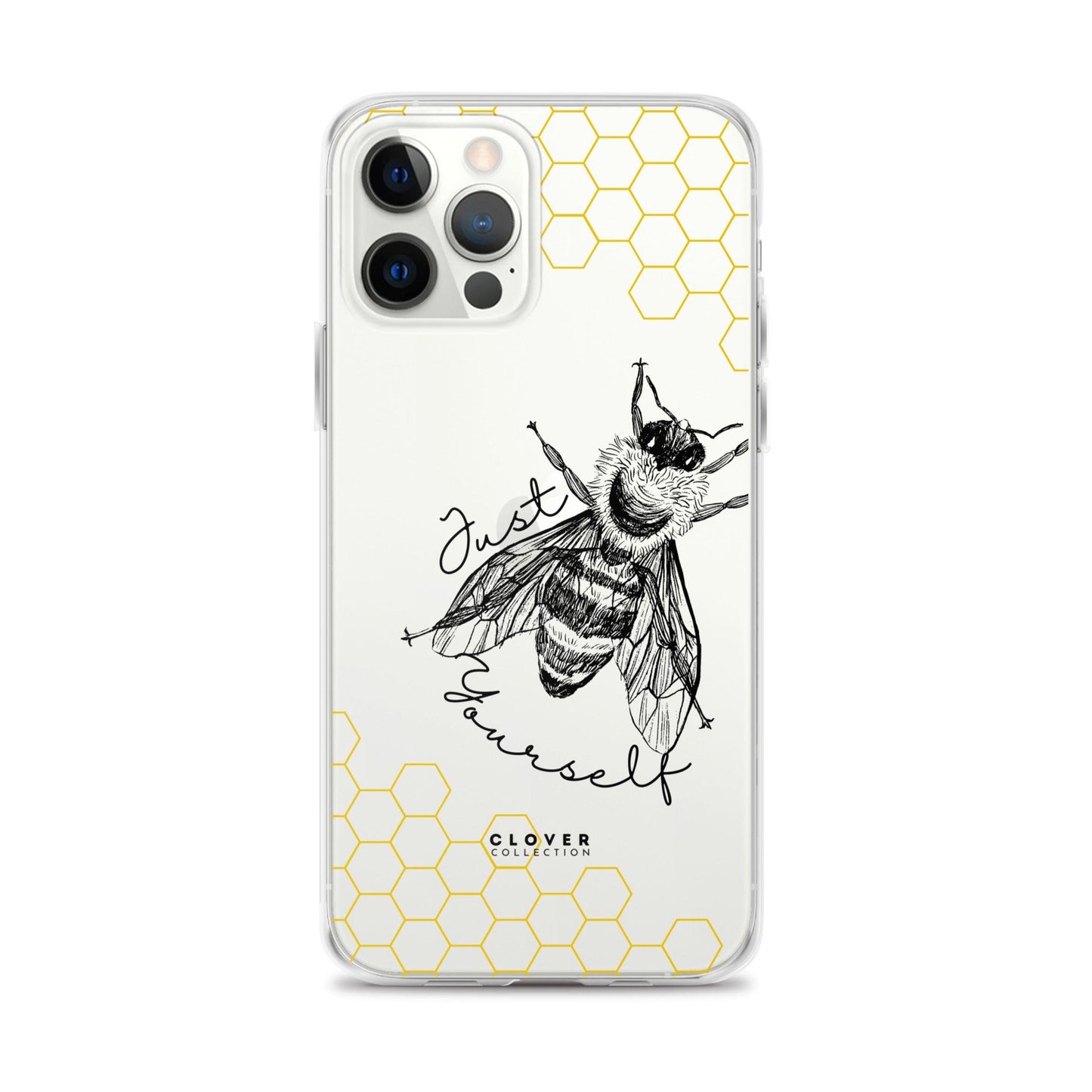 Just Bee Yourself Clear Case for iPhone - Clover Collection Shop