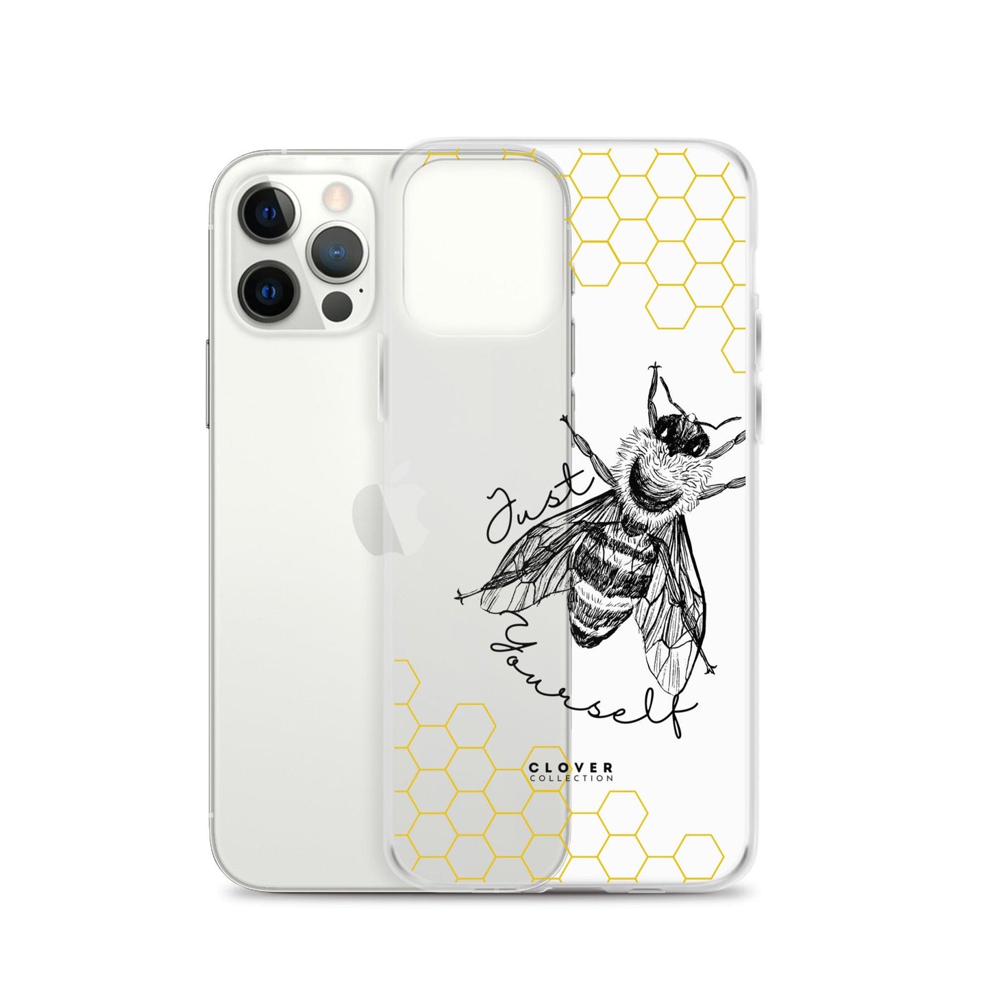 Just Bee Yourself Clear Case for iPhone - Clover Collection Shop