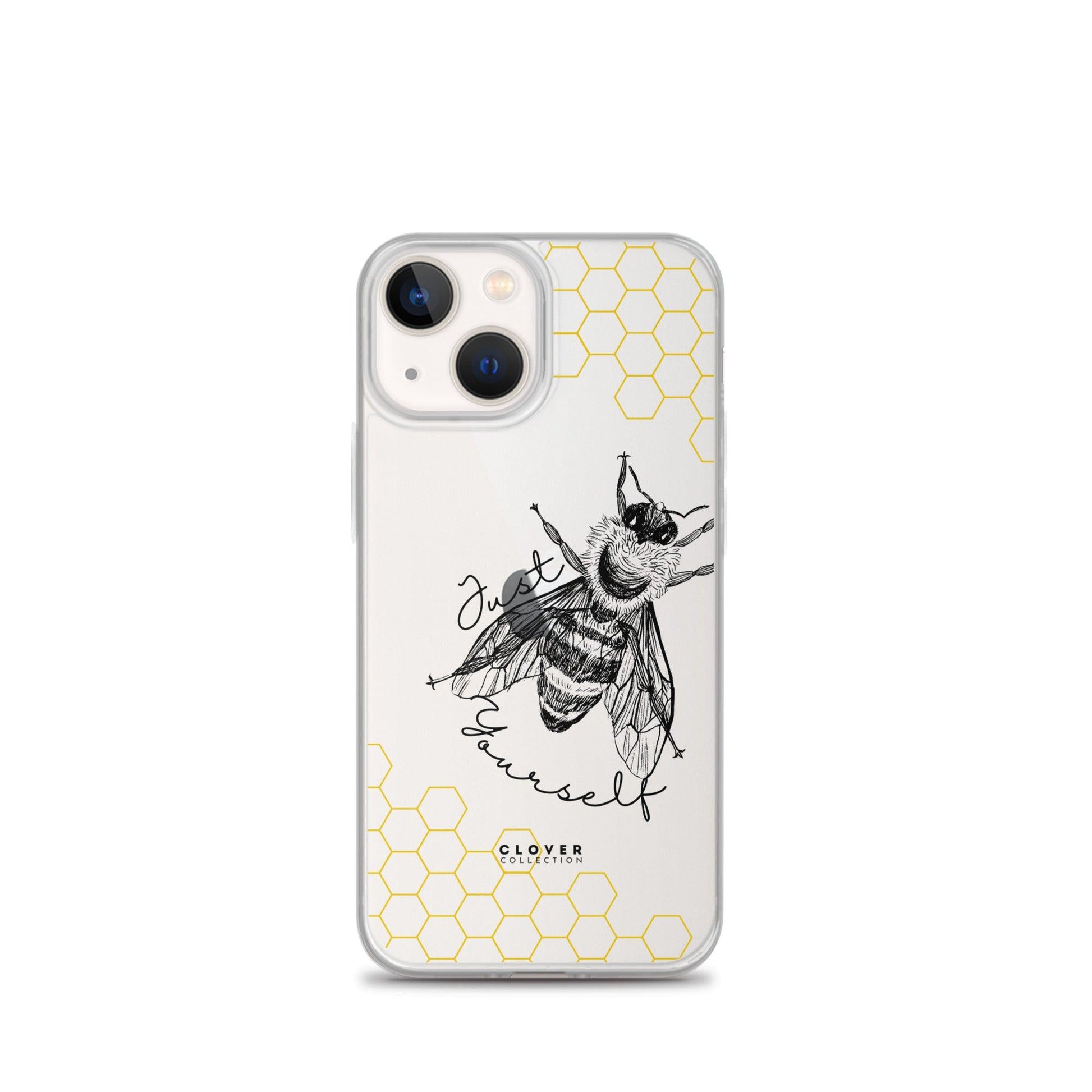 Just Bee Yourself Clear Case for iPhone - Clover Collection Shop