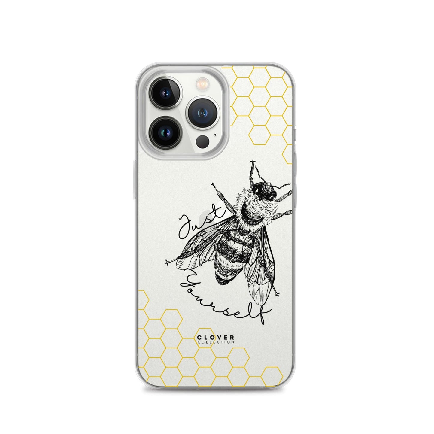 Just Bee Yourself Clear Case for iPhone - Clover Collection Shop