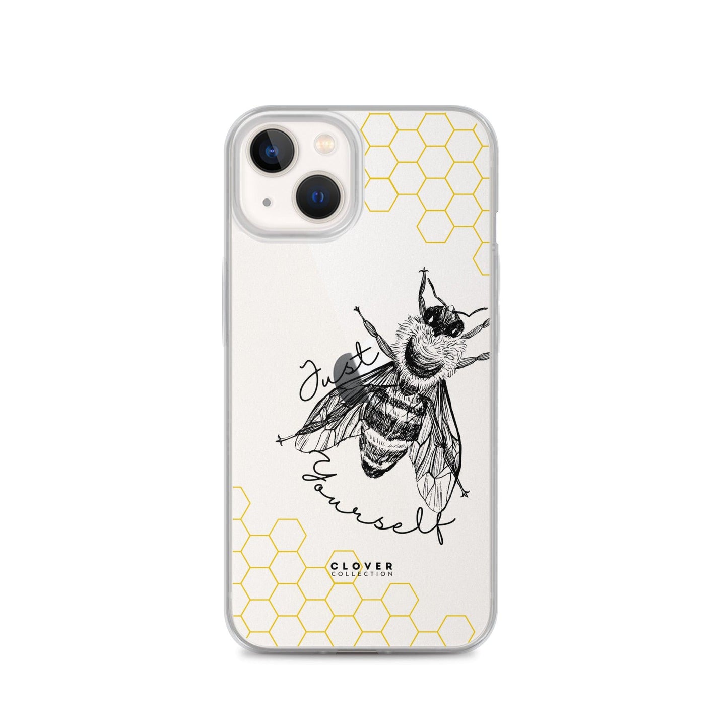 Just Bee Yourself Clear Case for iPhone - Clover Collection Shop