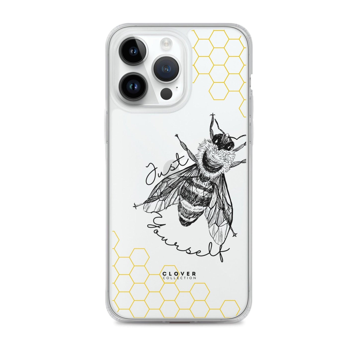 Just Bee Yourself Clear Case for iPhone - Clover Collection Shop