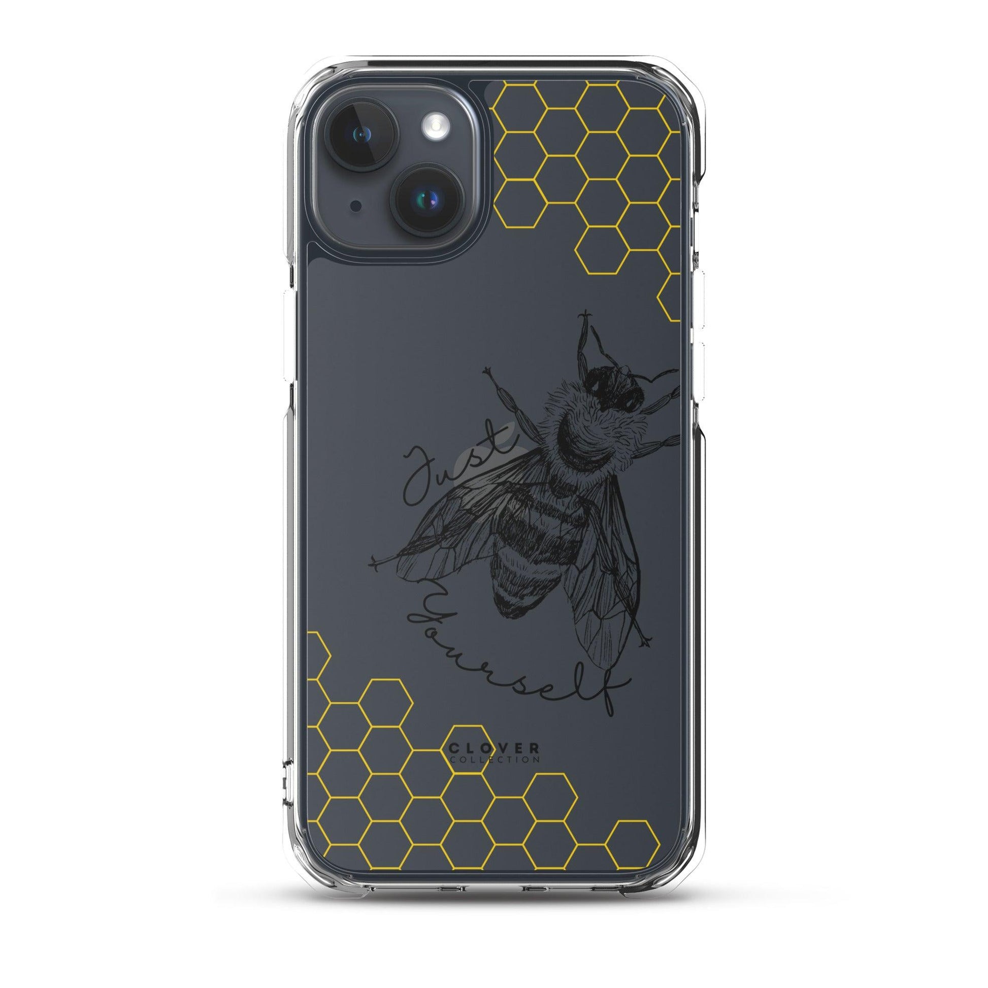 Just Bee Yourself Clear Case for iPhone - Clover Collection Shop