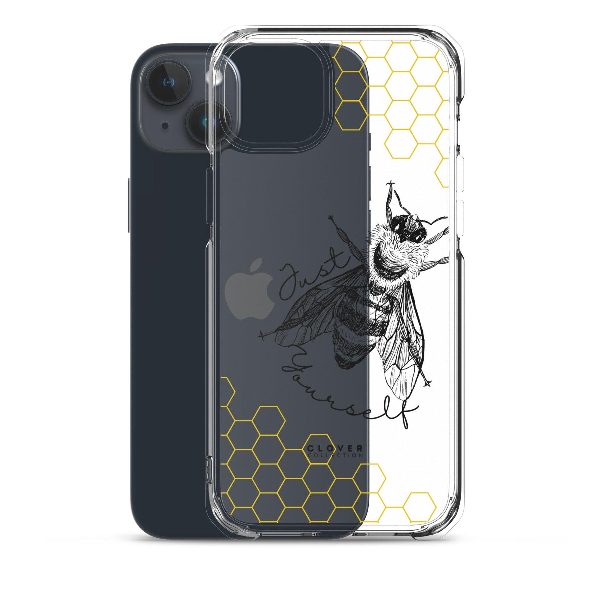 Just Bee Yourself Clear Case for iPhone - Clover Collection Shop