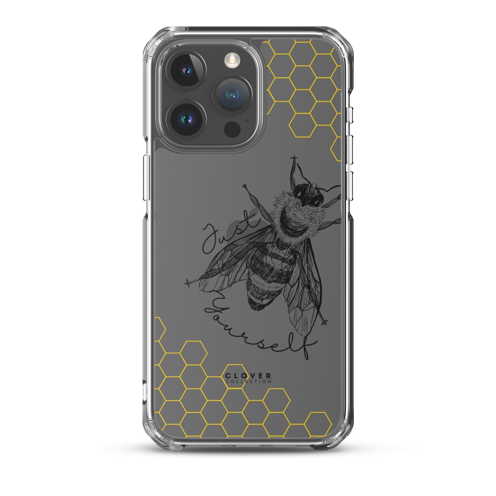 Just Bee Yourself Clear Case for iPhone - Clover Collection Shop