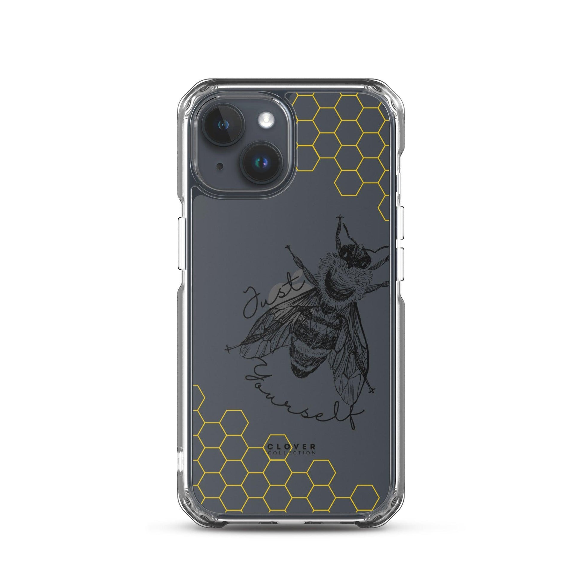 Just Bee Yourself Clear Case for iPhone - Clover Collection Shop