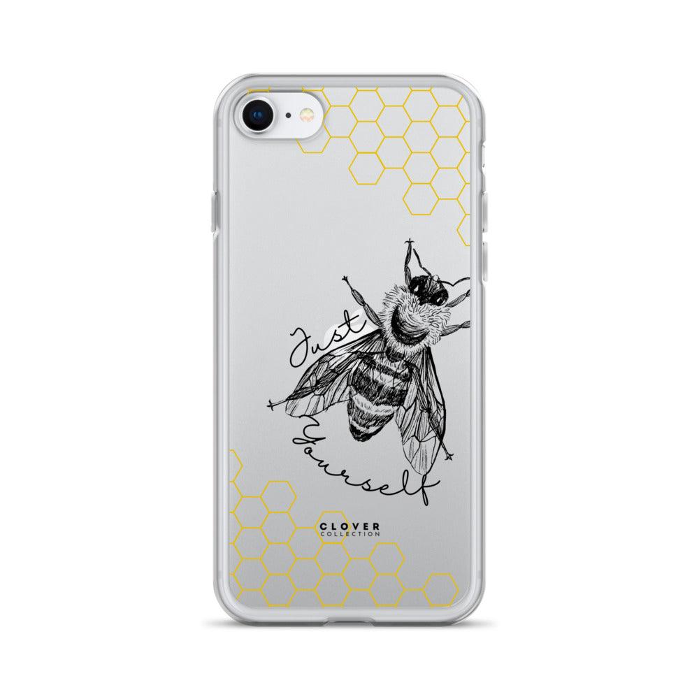 Just Bee Yourself Clear Case for iPhone - Clover Collection Shop