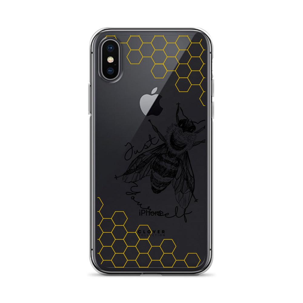 Just Bee Yourself Clear Case for iPhone - Clover Collection Shop