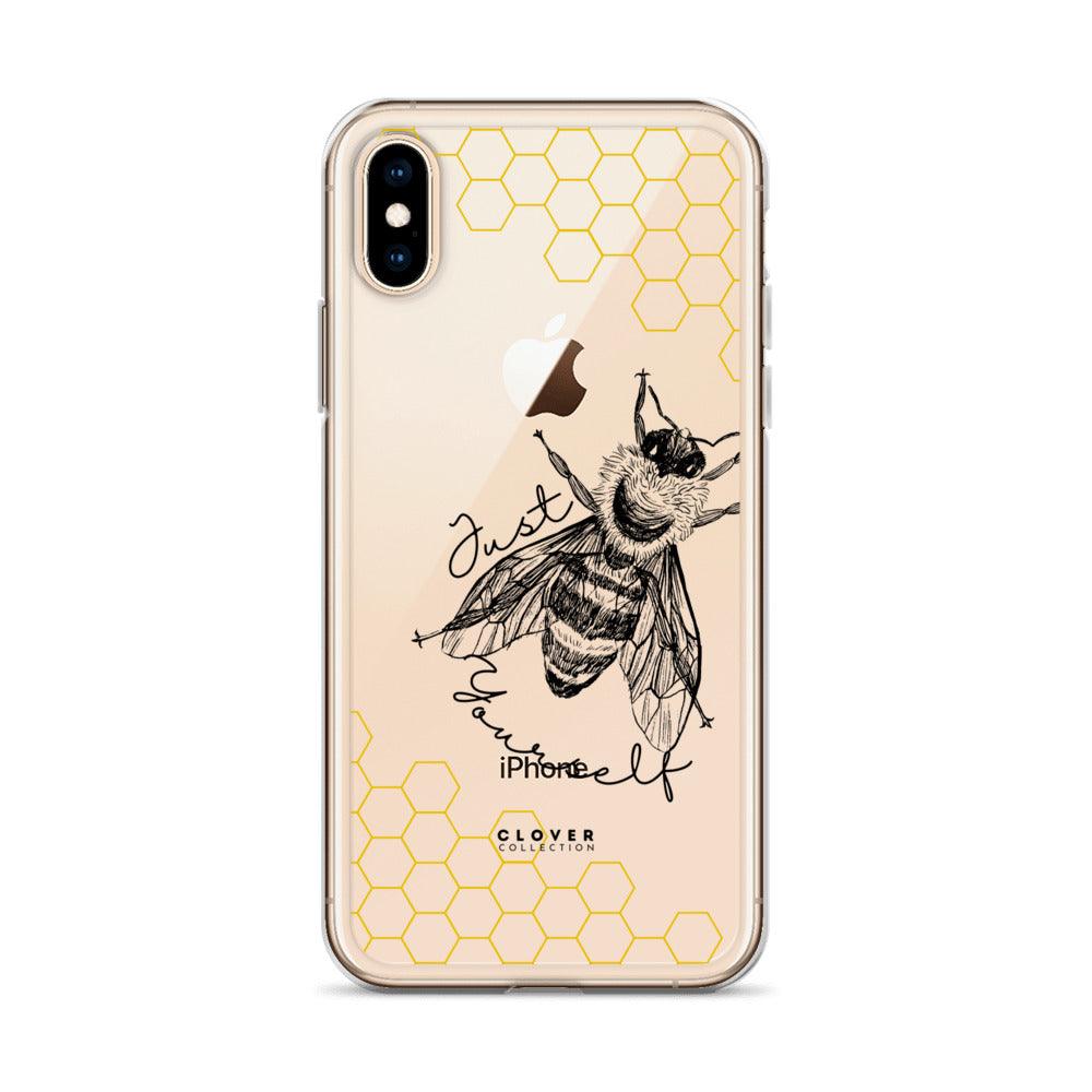 Just Bee Yourself Clear Case for iPhone - Clover Collection Shop