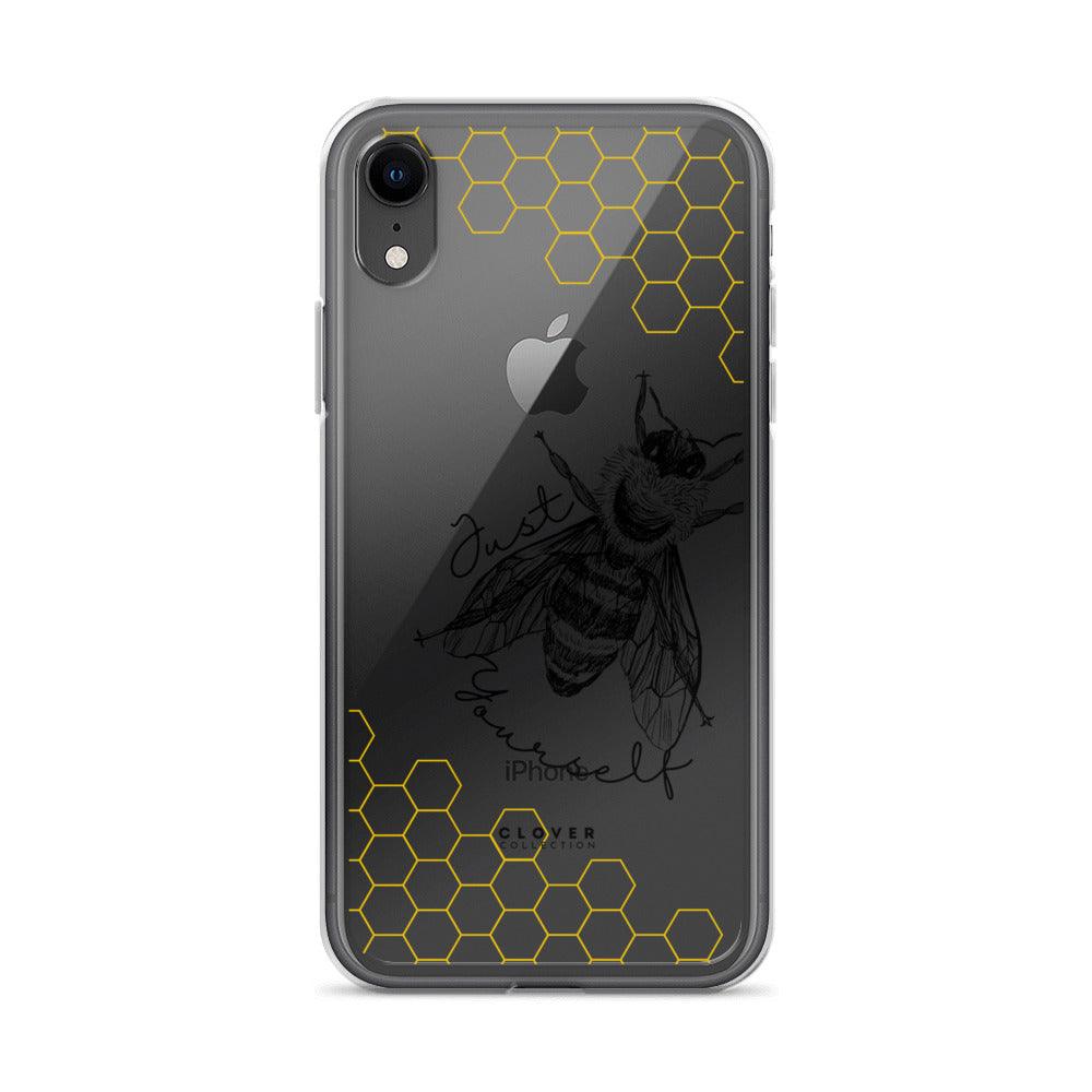 Just Bee Yourself Clear Case for iPhone - Clover Collection Shop