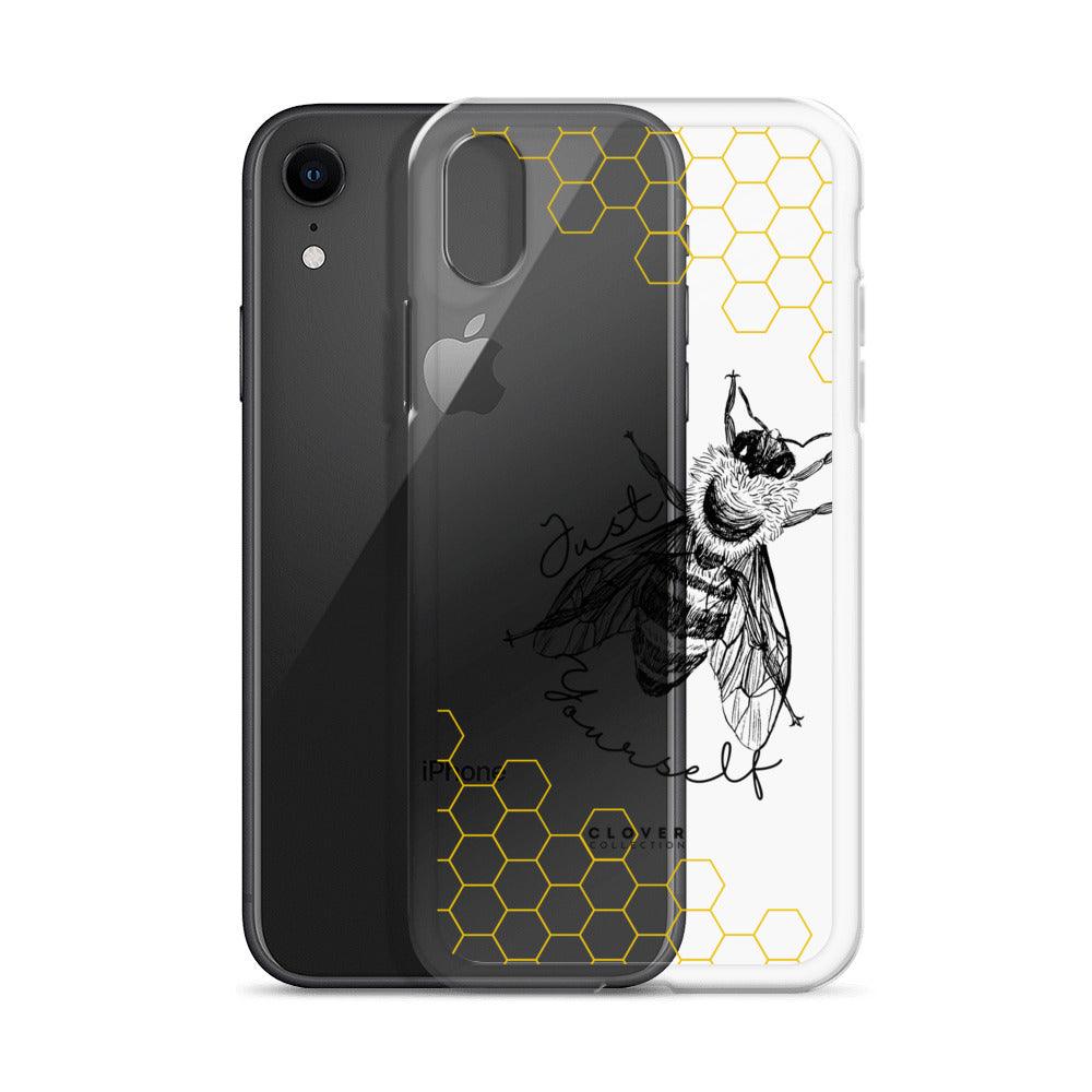 Just Bee Yourself Clear Case for iPhone - Clover Collection Shop