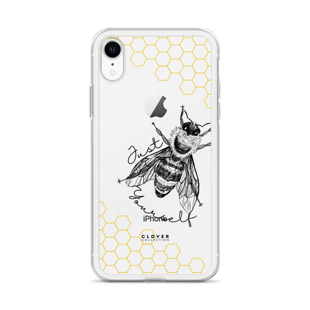 Just Bee Yourself Clear Case for iPhone - Clover Collection Shop