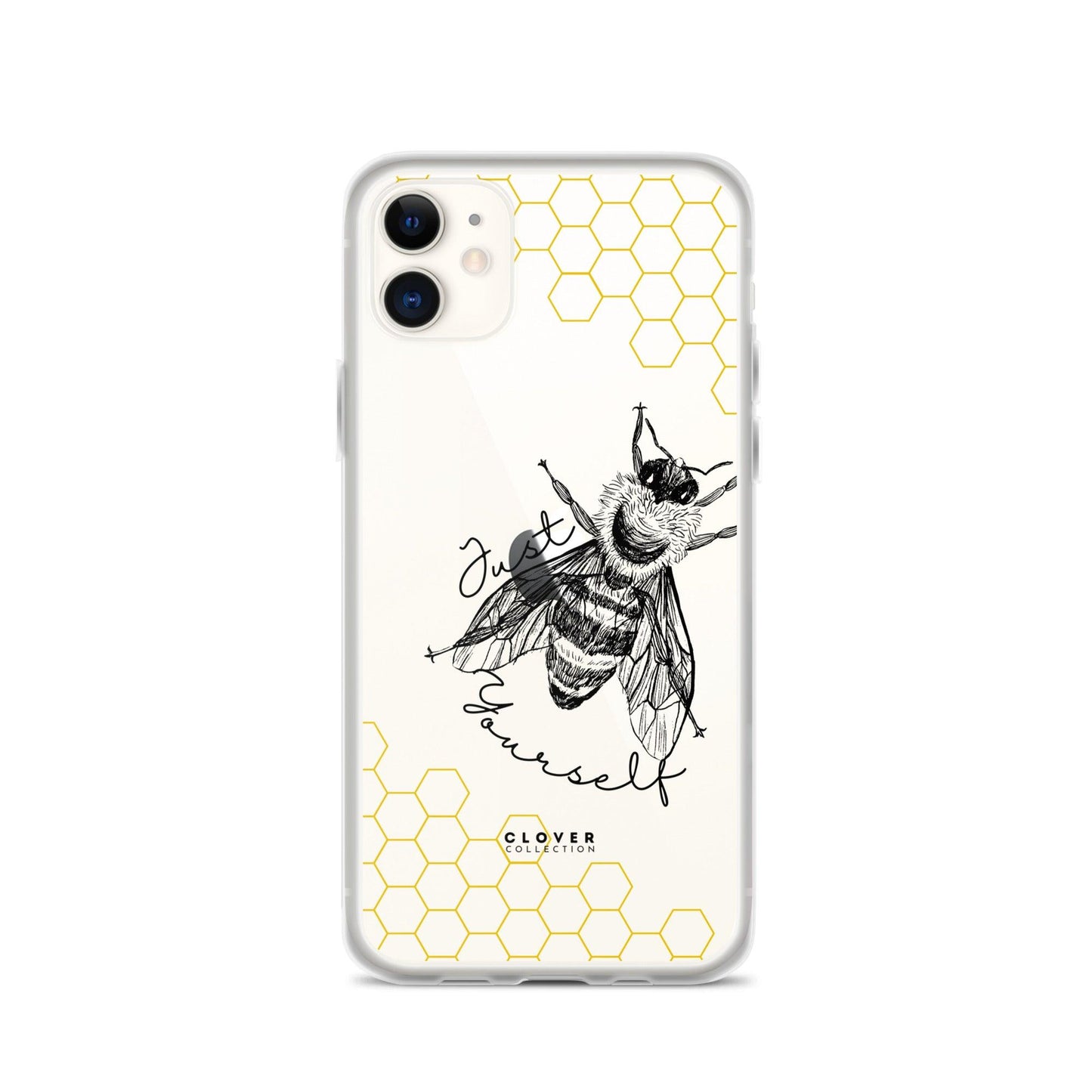 Just Bee Yourself Clear Case for iPhone - Clover Collection Shop