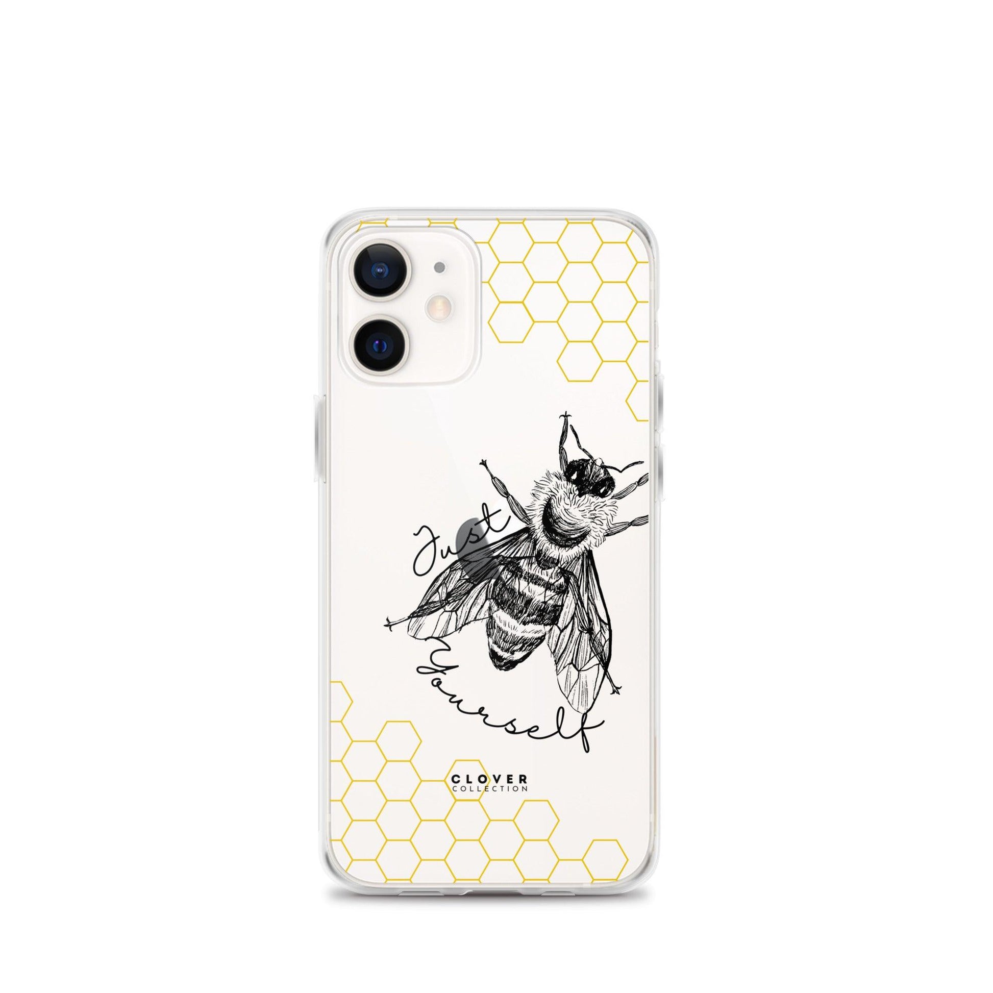 Just Bee Yourself Clear Case for iPhone - Clover Collection Shop