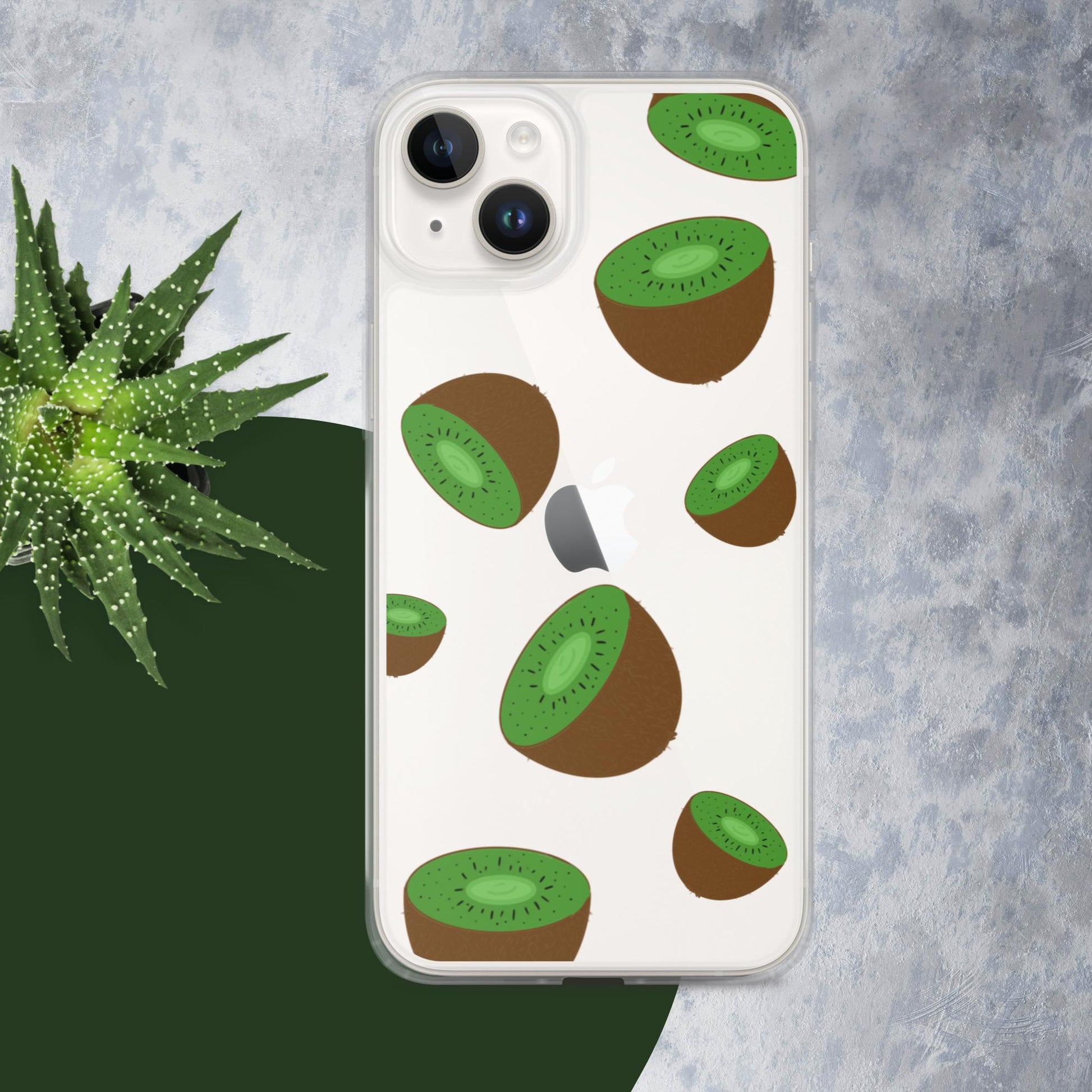 Kiwi Summer-Fruits Clear Case for iPhone® - Clover Collection Shop