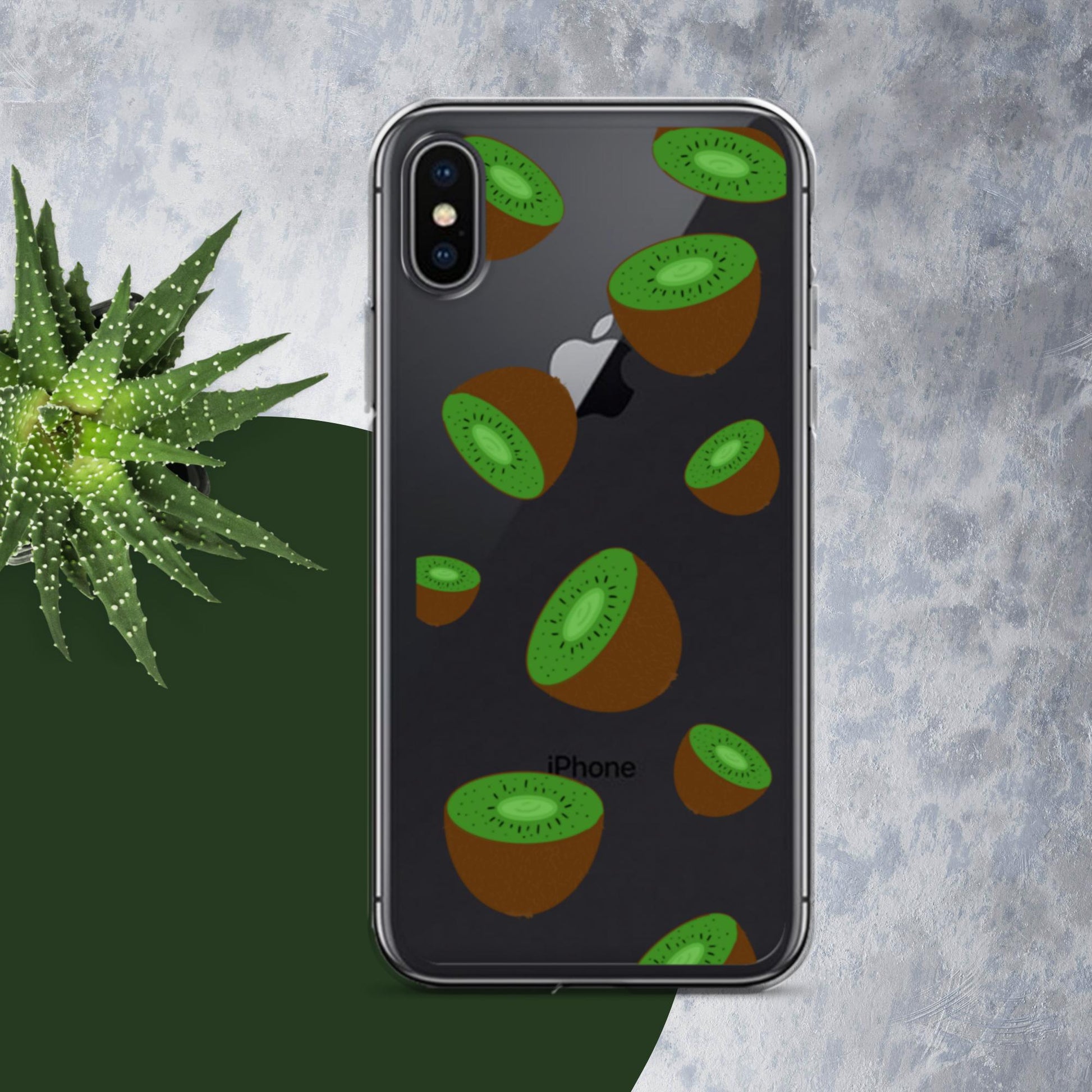 Kiwi Summer-Fruits Clear Case for iPhone® - Clover Collection Shop