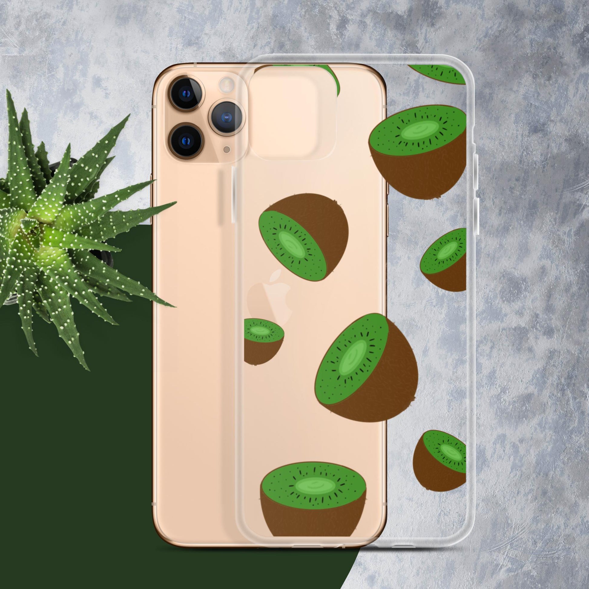 Kiwi Summer-Fruits Clear Case for iPhone® - Clover Collection Shop