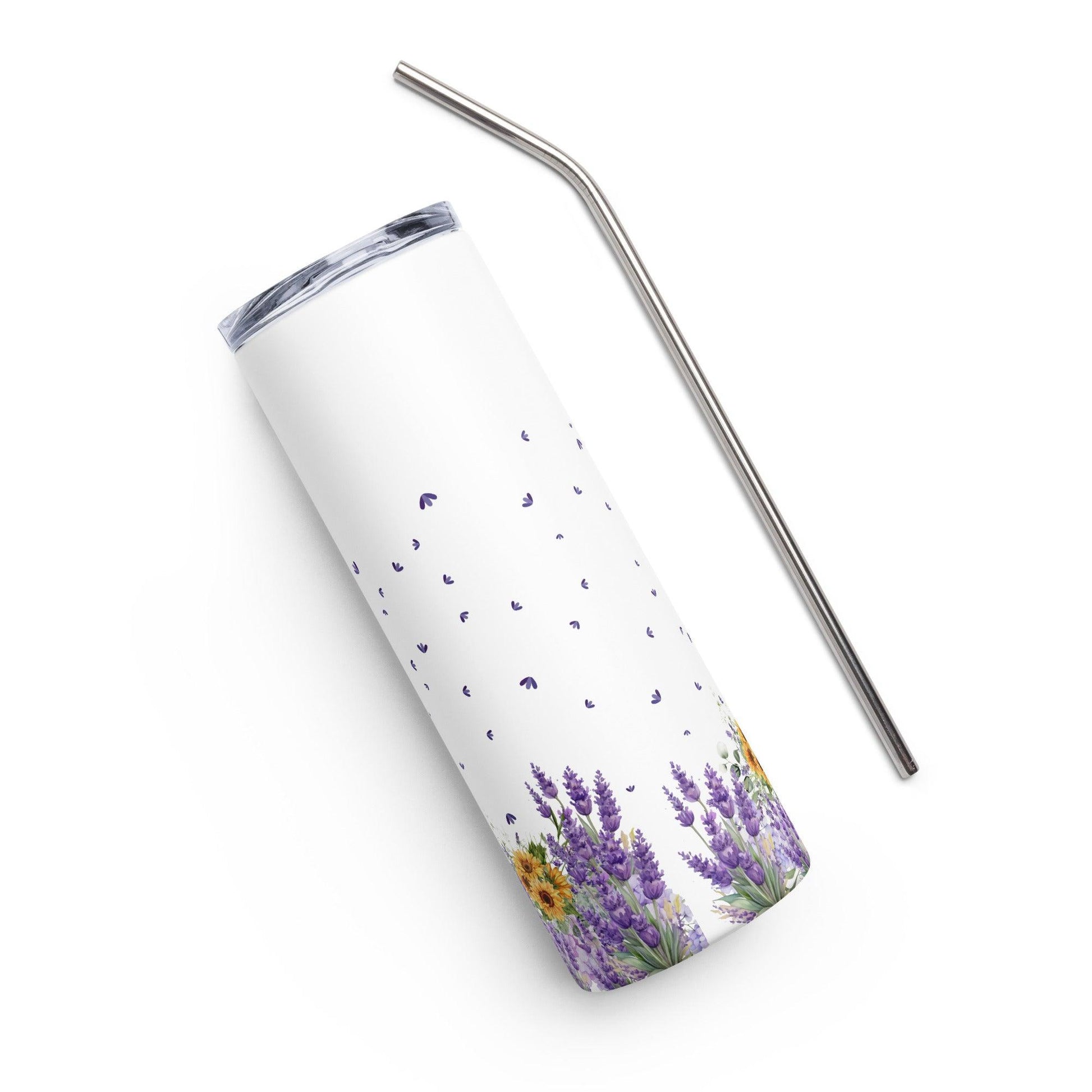 Lavender Stainless Steel Tumbler - Clover Collection Shop