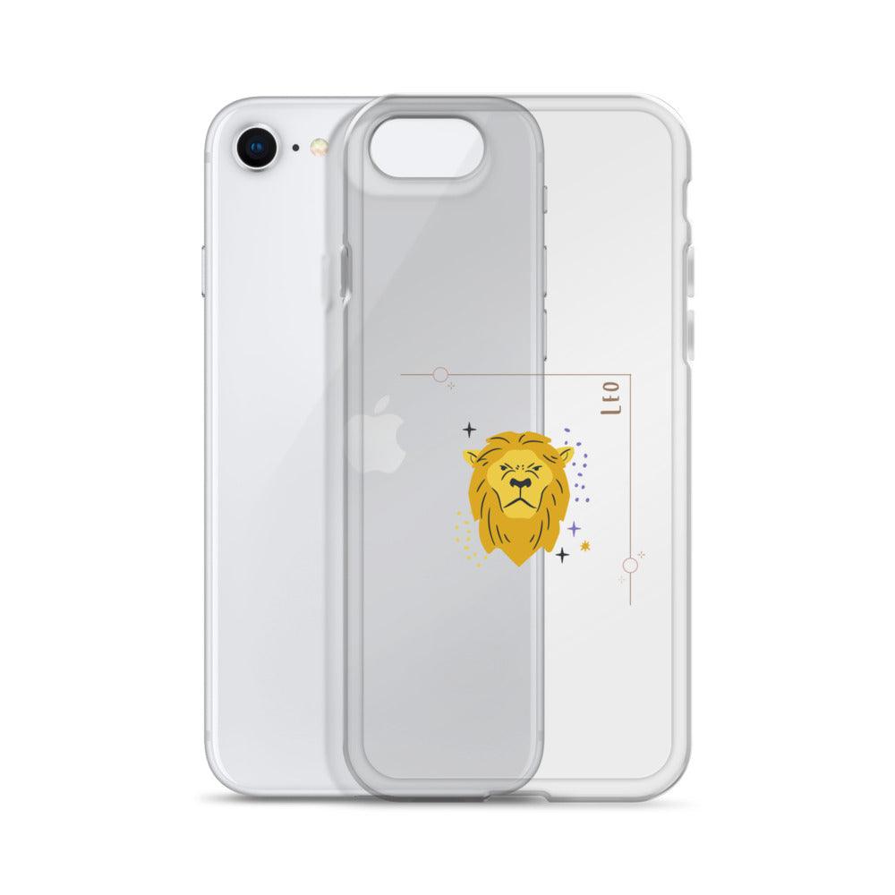 Leo Star Sign Clear Case for iPhone® - Clover Collection Shop