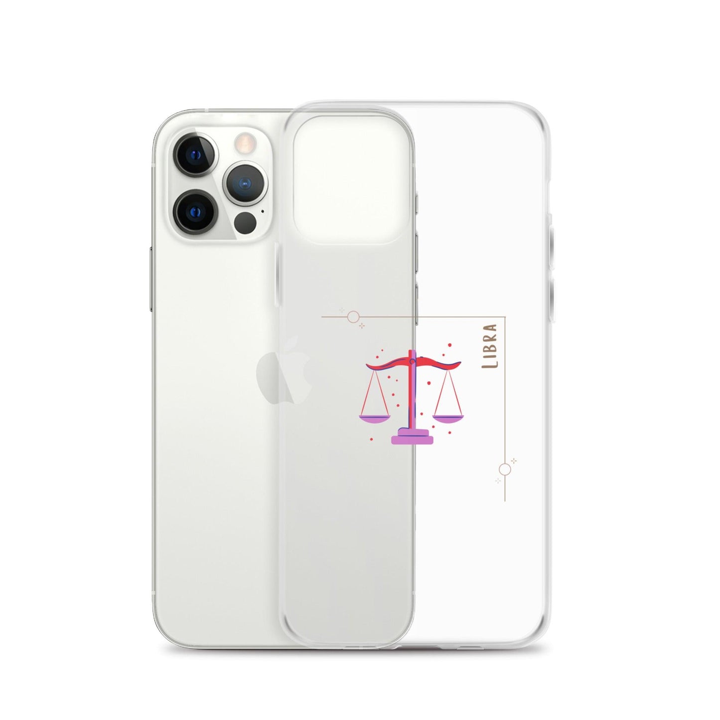 Libra Star Sign Clear Case for iPhone® - Clover Collection Shop