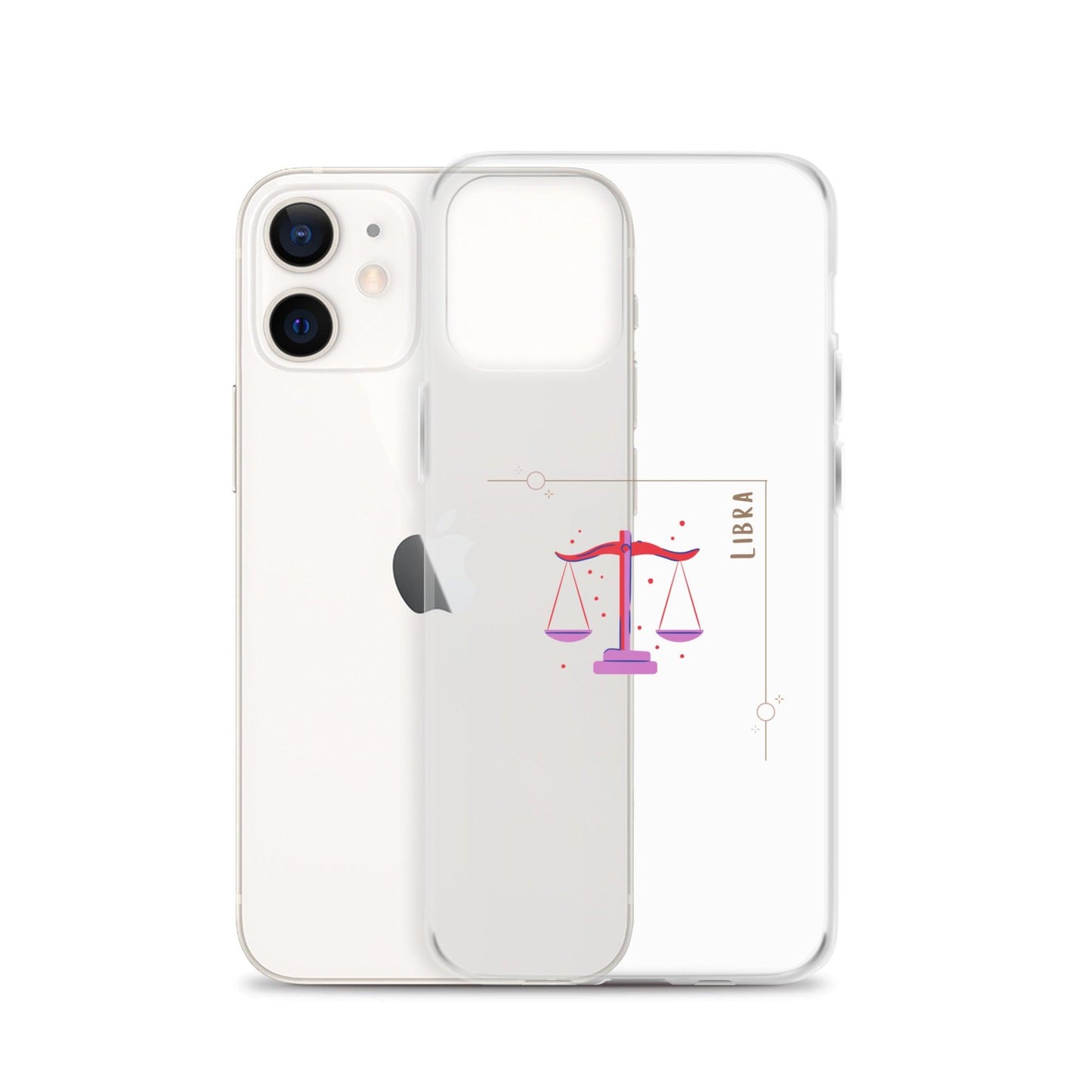 Libra Star Sign Clear Case for iPhone® - Clover Collection Shop