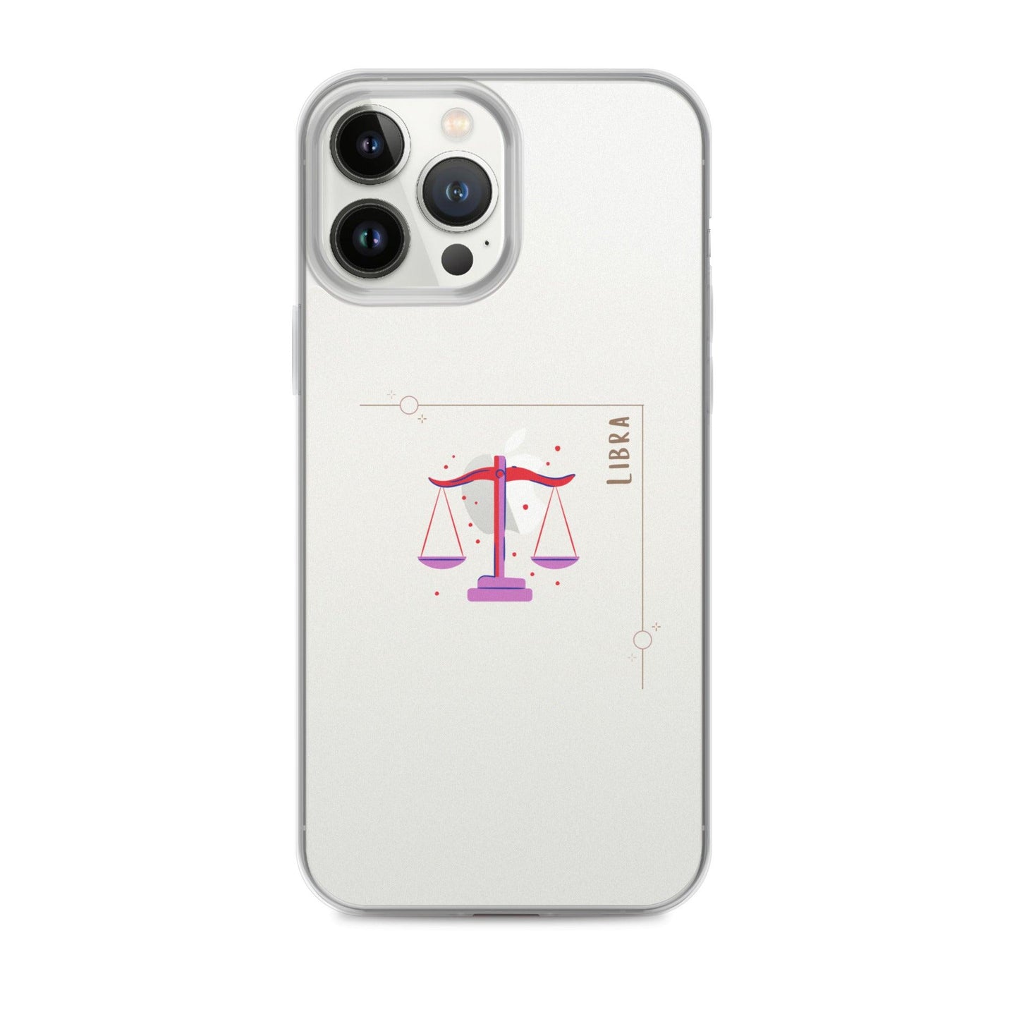 Libra Star Sign Clear Case for iPhone® - Clover Collection Shop