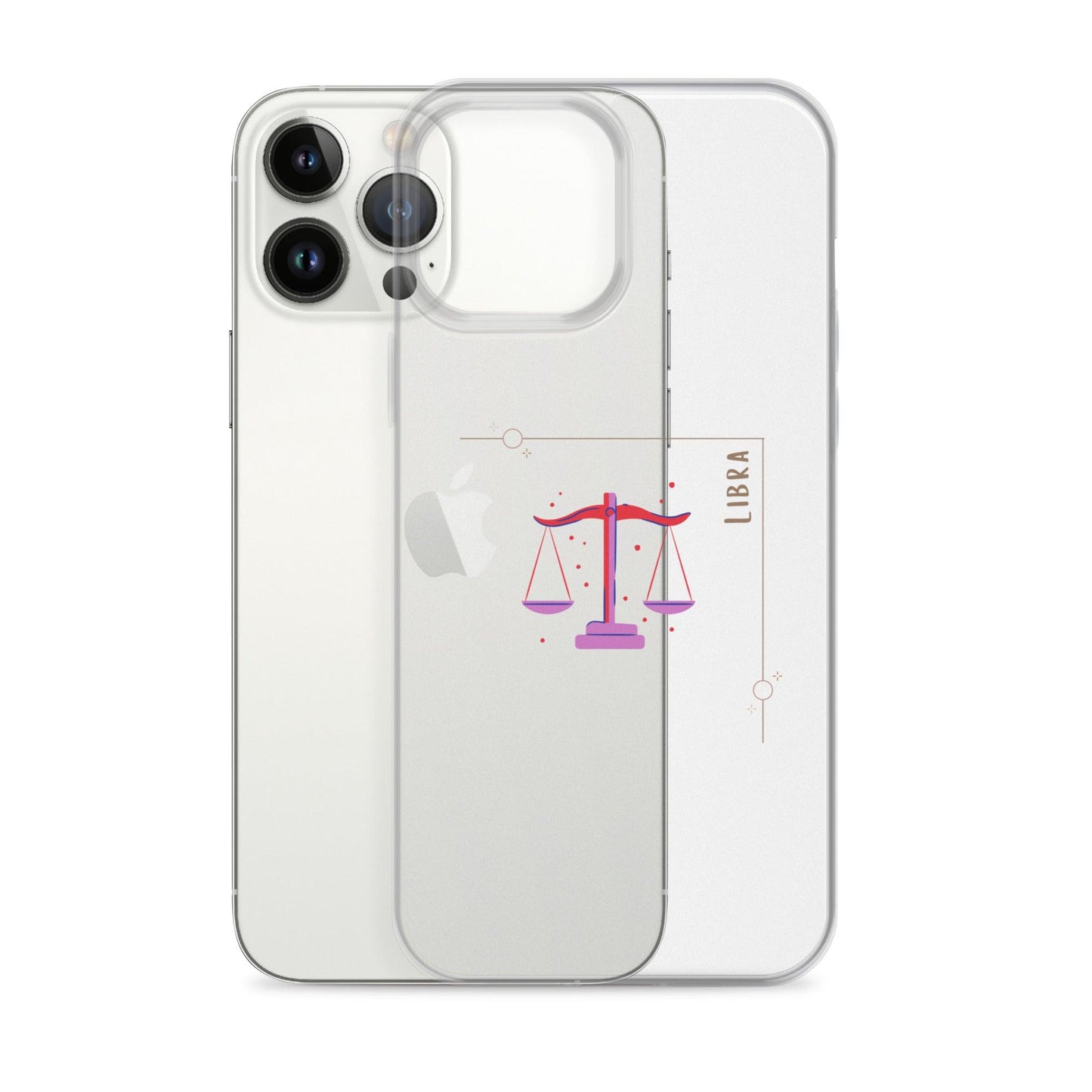 Libra Star Sign Clear Case for iPhone® - Clover Collection Shop