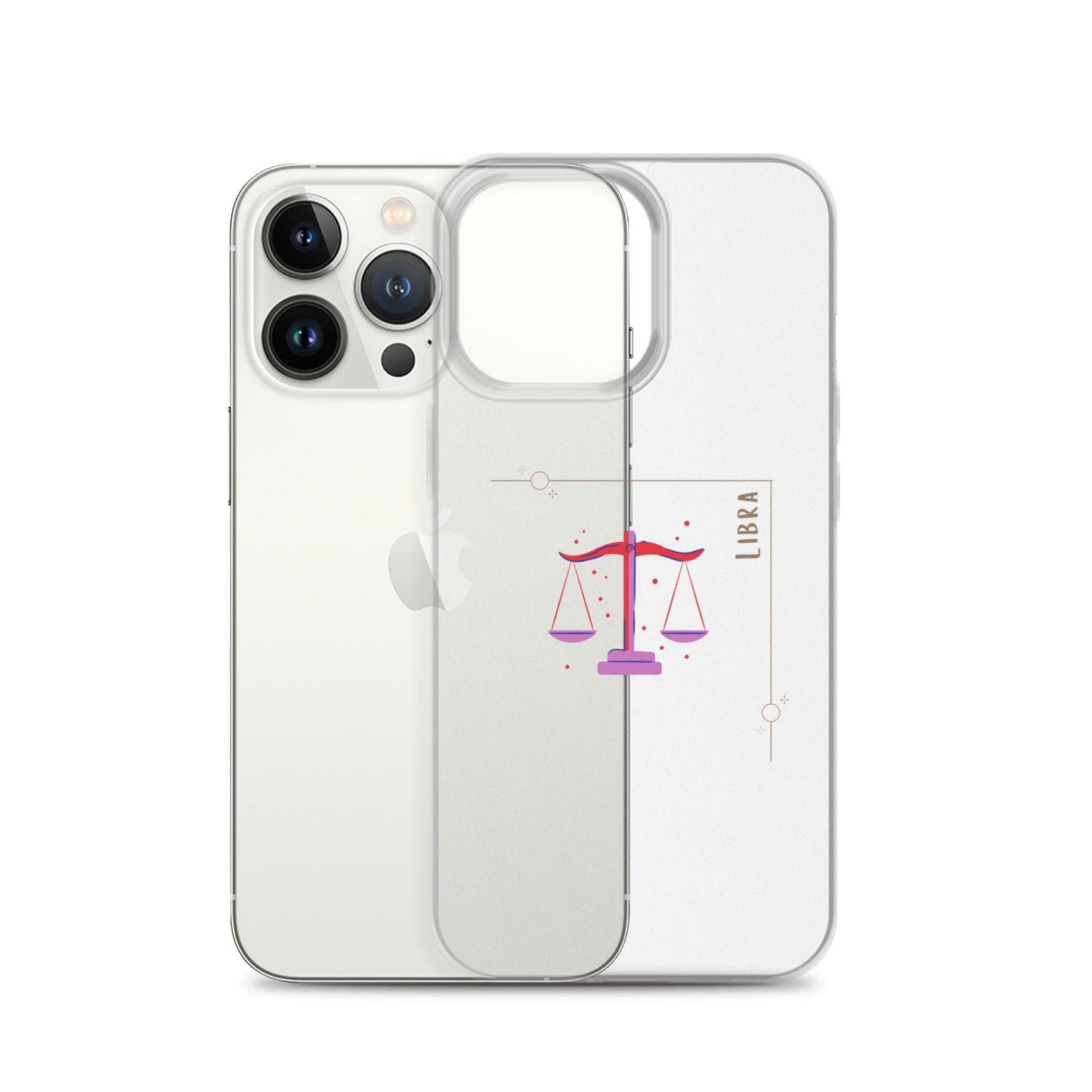 Libra Star Sign Clear Case for iPhone® - Clover Collection Shop