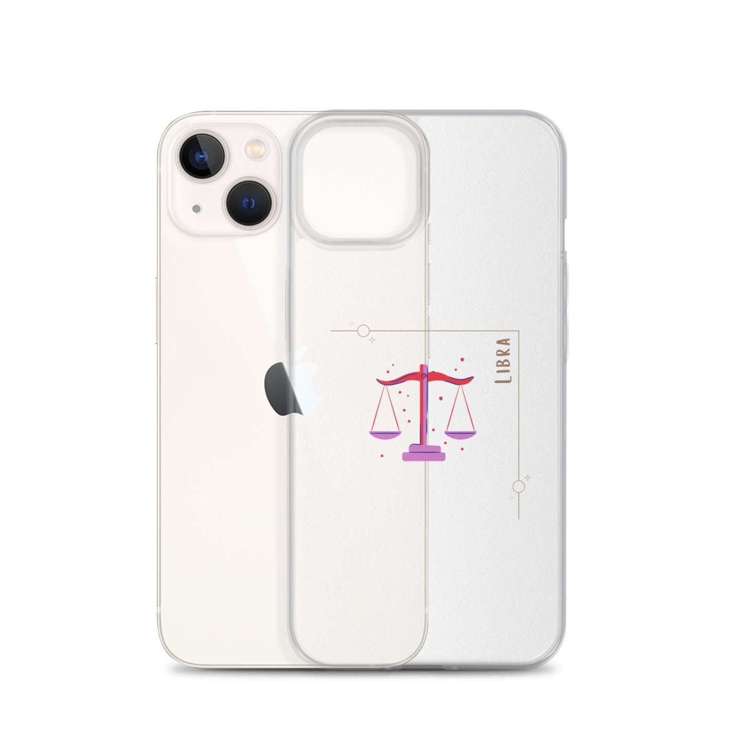 Libra Star Sign Clear Case for iPhone® - Clover Collection Shop