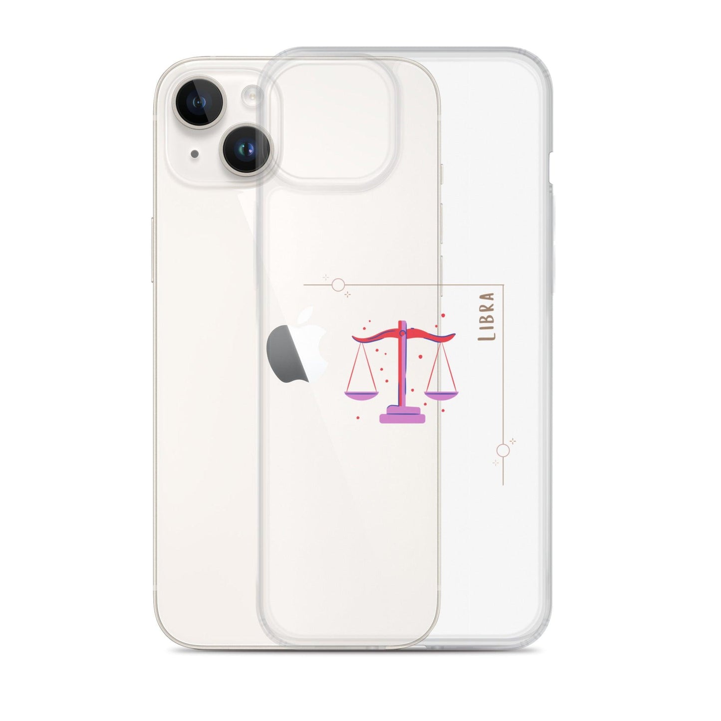 Libra Star Sign Clear Case for iPhone® - Clover Collection Shop