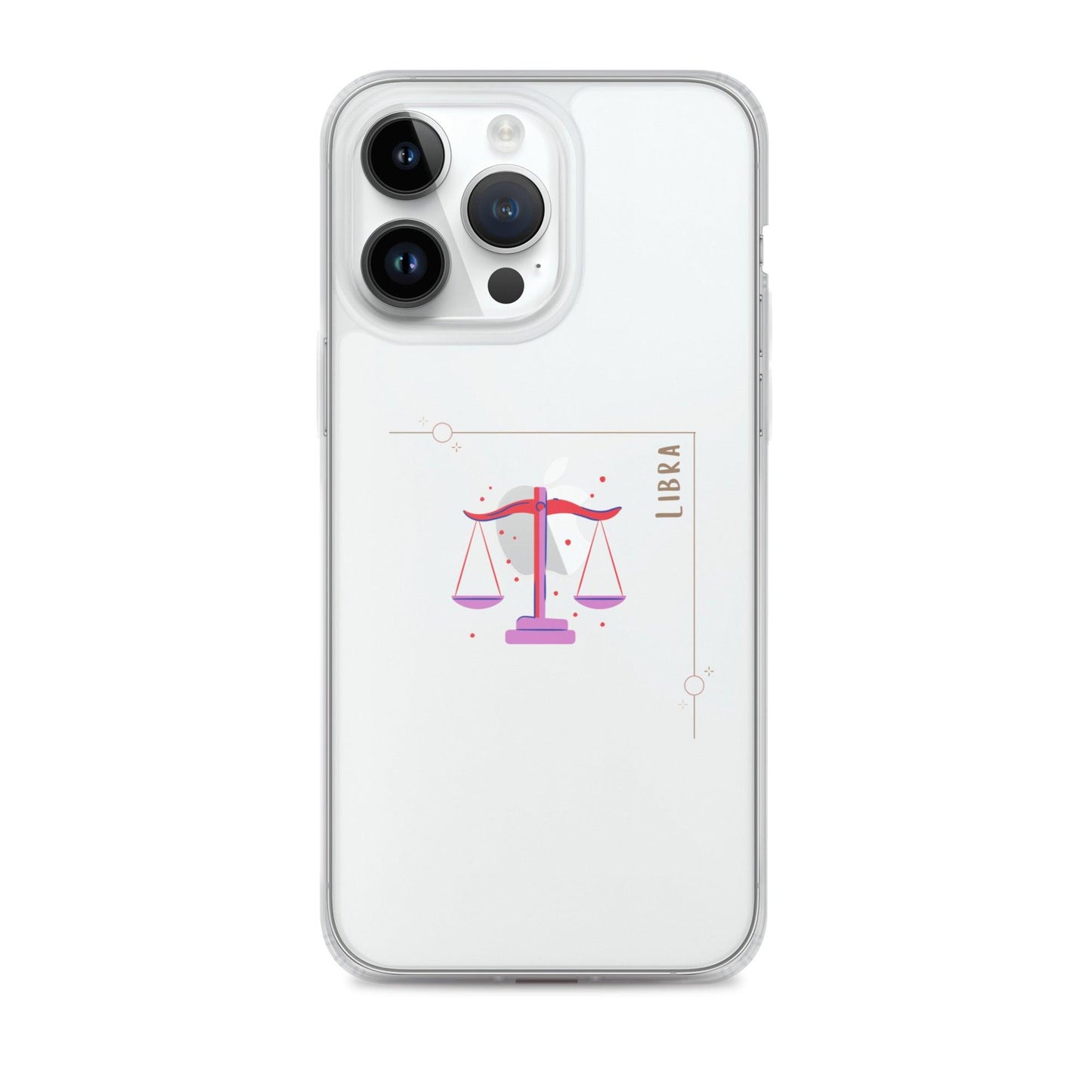 Libra Star Sign Clear Case for iPhone® - Clover Collection Shop