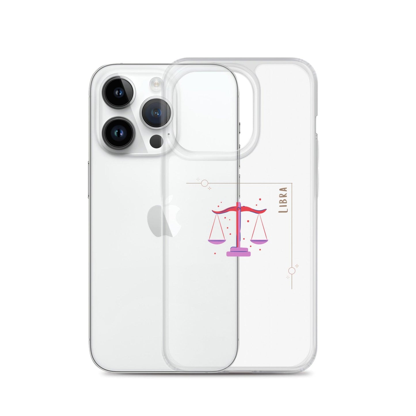 Libra Star Sign Clear Case for iPhone® - Clover Collection Shop