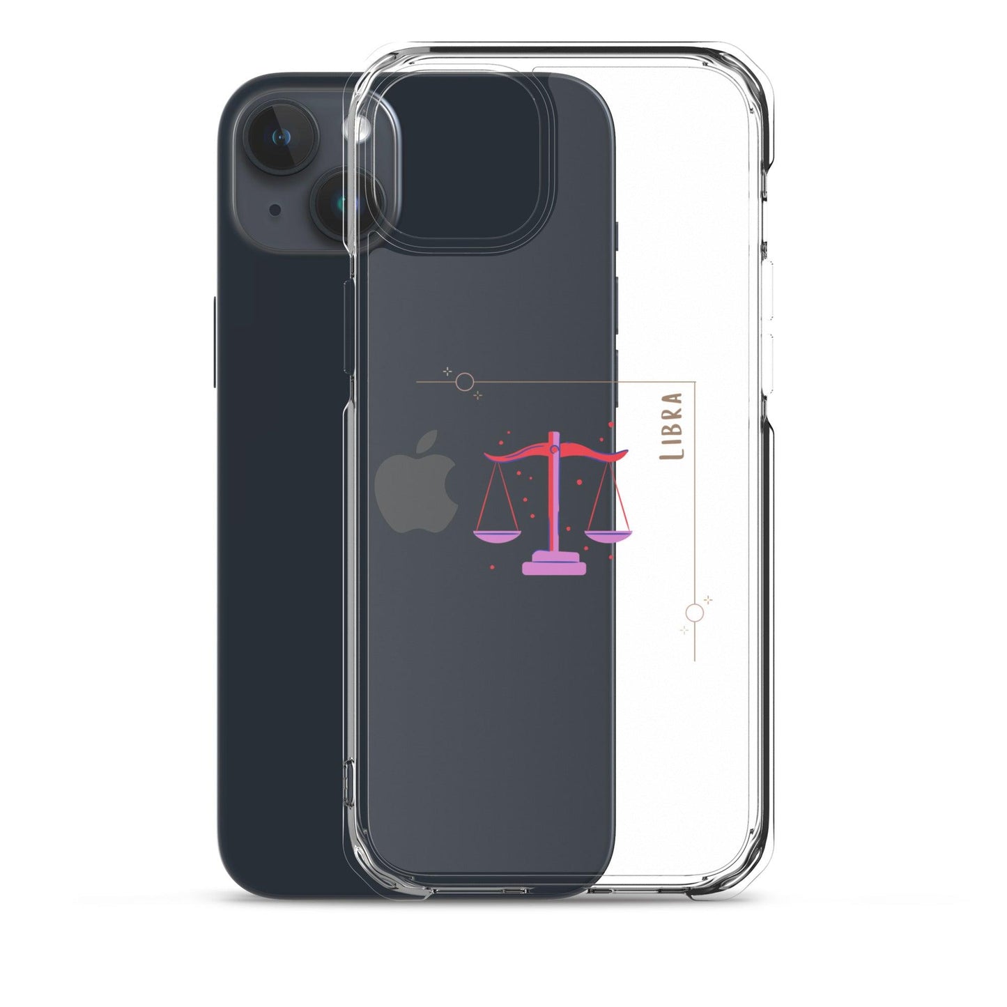 Libra Star Sign Clear Case for iPhone® - Clover Collection Shop