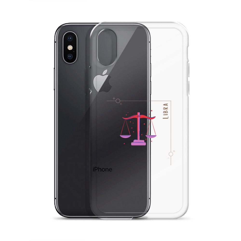 Libra Star Sign Clear Case for iPhone® - Clover Collection Shop