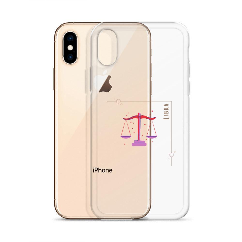 Libra Star Sign Clear Case for iPhone® - Clover Collection Shop