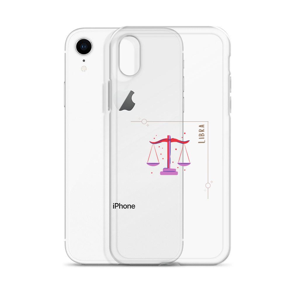 Libra Star Sign Clear Case for iPhone® - Clover Collection Shop