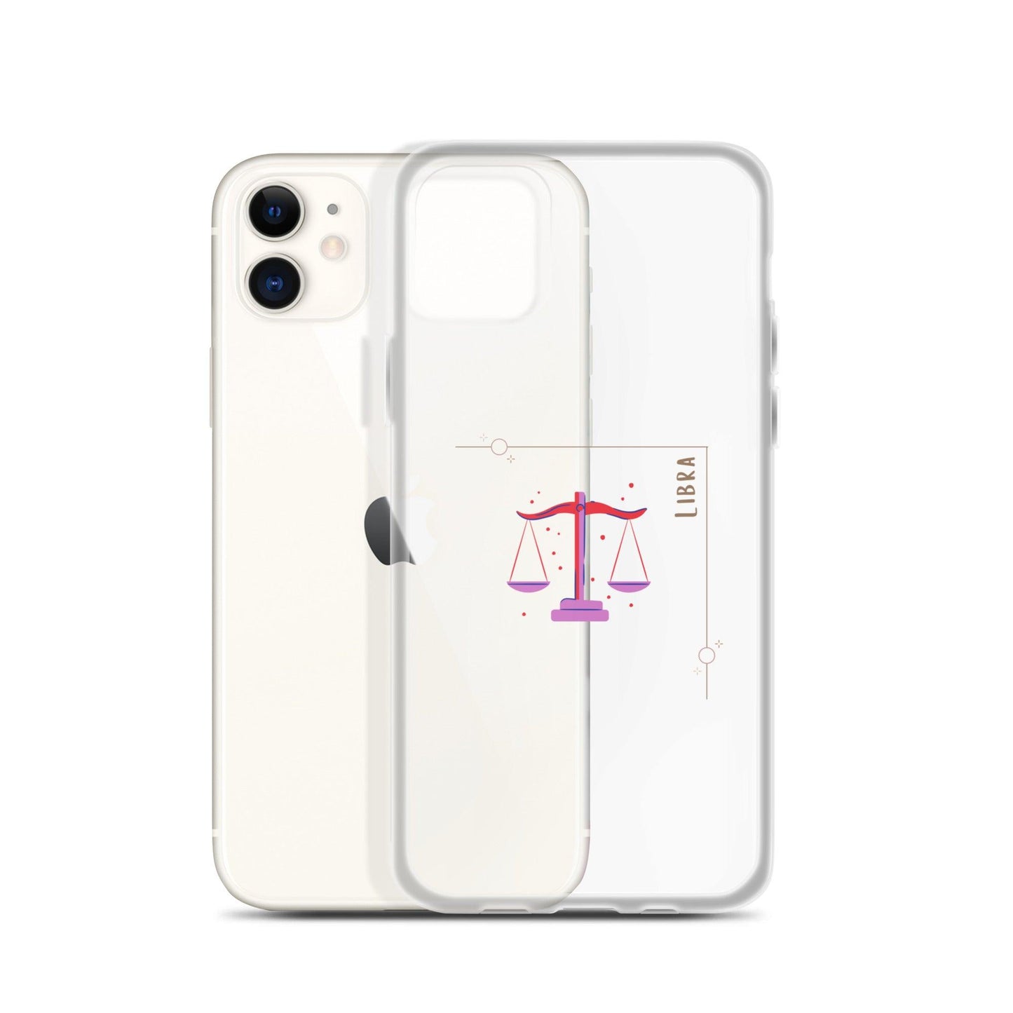 Libra Star Sign Clear Case for iPhone® - Clover Collection Shop