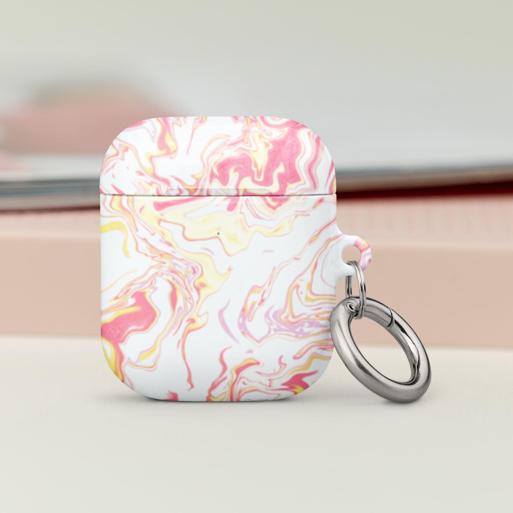 Marshmallow Cream Marble AirPods® Case - Clover Collection Shop