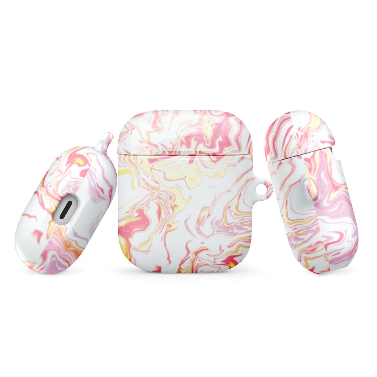 Marshmallow Cream Marble AirPods® Case - Clover Collection Shop