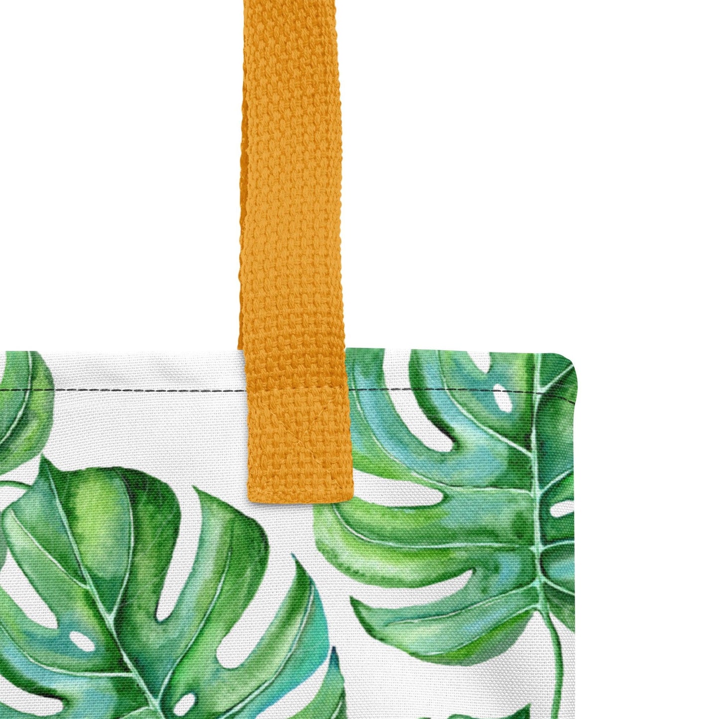 Monstera Leaves Premium Tote Bag - Clover Collection Shop