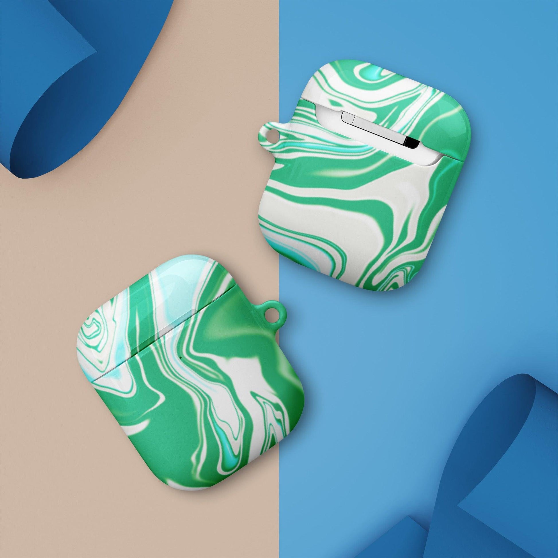 Ocean Green Marble AirPods® Case - Clover Collection Shop